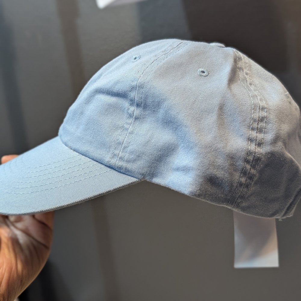 Classic Light Blue And White Baseball Cap